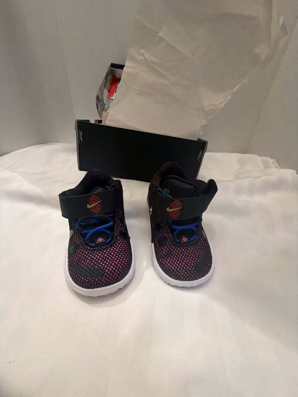 Nike Kyrie 7 CNY Chinese New Year Toddler Shoes Black Metallic Gold Size 2C